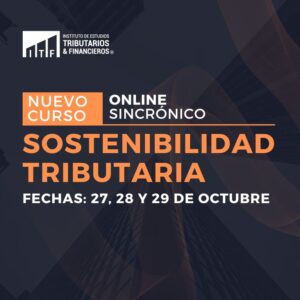 Nuevo curso Sostenibilidad Tributaria