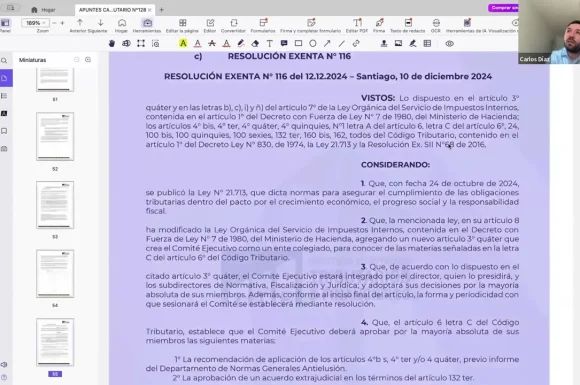 Profesor Carlos Díaz | Analiza Resolución Exenta N° 116